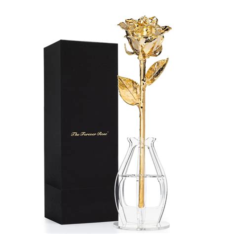 metallic rose box|Forever Rose Bloom Box & Phantom Vase™ Combo .